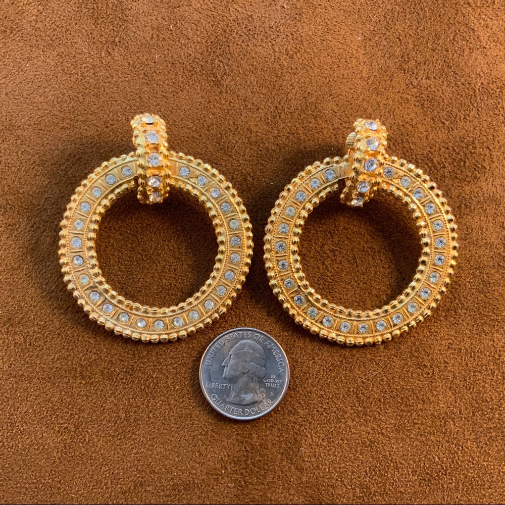 “Kenneth Jay Lane” Rhinestone Statement Earrings - image 4
